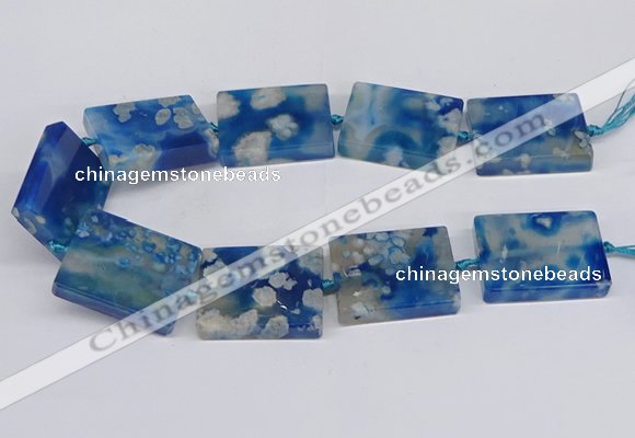 CAA1165 15.5 inches 30*40mm rectangle sakura agate gemstone beads