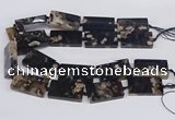 CAA1170 15.5 inches 22*40mm rectangle sakura agate gemstone beads