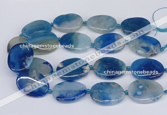 CAA1173 15.5 inches 25*35mm - 30*40mm freeform sakura agate beads