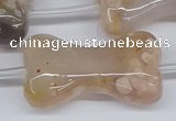 CAA1192 15.5 inches 22*40mm - 25*45mm bone sakura agate beads