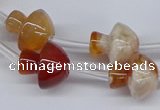 CAA1193 15.5 inches 15*16mm mushroom sakura agate gemstone beads