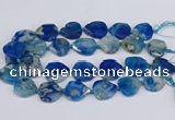 CAA1198 15.5 inches 22*25mm - 28*30mm faceted freeform sakura agate beads