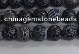 CAA1210 15.5 inches 6mm round frosted agate beads wholesale