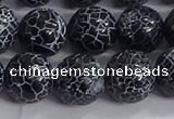 CAA1213 15.5 inches 12mm round frosted agate beads wholesale