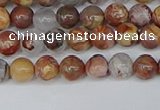 CAA1220 15.5 inches 4mm round gold mountain agate beads