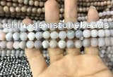 CAA1291 15.5 inches 8mm round matte plated druzy agate beads