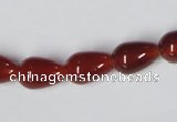 CAA131 15.5 inches 9*14mm teardrop red agate gemstone beads