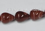 CAA135 15.5 inches 8*16mm teardrop red agate gemstone beads