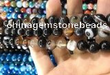 CAA1540 15.5 inches 12mm round banded agate beads wholesale