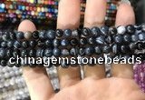 CAA1543 15.5 inches 6mm round banded agate beads wholesale