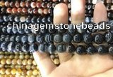 CAA1544 15.5 inches 8mm round banded agate beads wholesale