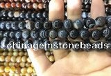 CAA1545 15.5 inches 10mm round banded agate beads wholesale