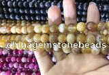 CAA1550 15.5 inches 8mm round banded agate beads wholesale