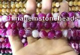 CAA1564 15.5 inches 12mm round banded agate beads wholesale