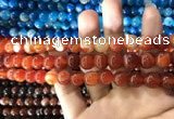 CAA1568 15.5 inches 8mm round banded agate beads wholesale
