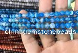 CAA1573 15.5 inches 6mm round banded agate beads wholesale