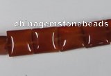 CAA160 15.5 inches 12*12mm square red agate gemstone beads