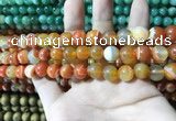 CAA1609 15.5 inches 6mm round banded agate beads wholesale