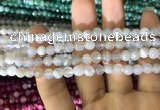 CAA1630 15.5 inches 6mm faceted round banded agate beads