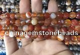 CAA1661 15.5 inches 8mm faceted round banded agate beads