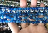 CAA1665 15.5 inches 6mm faceted round banded agate beads