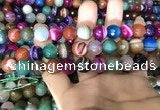 CAA1683 15.5 inches 12mm faceted round banded agate beads