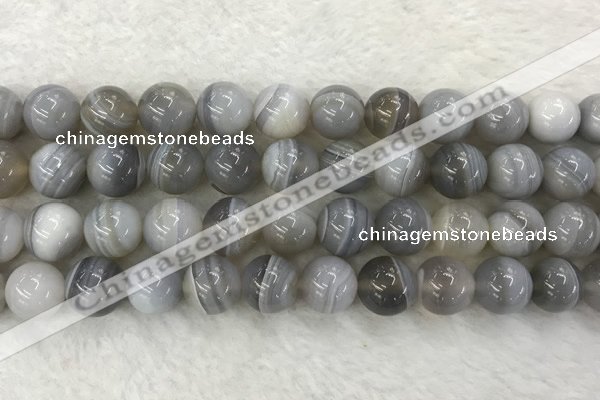 CAA1806 15.5 inches 16mm round banded agate gemstone beads