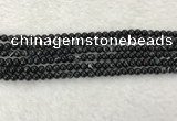 CAA1830 15.5 inches 4mm round banded agate gemstone beads