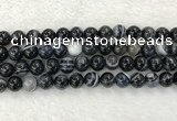 CAA1835 15.5 inches 14mm round banded agate gemstone beads