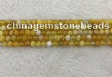CAA1850 15.5 inches 4mm round banded agate gemstone beads
