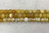 CAA1854 15.5 inches 12mm round banded agate gemstone beads
