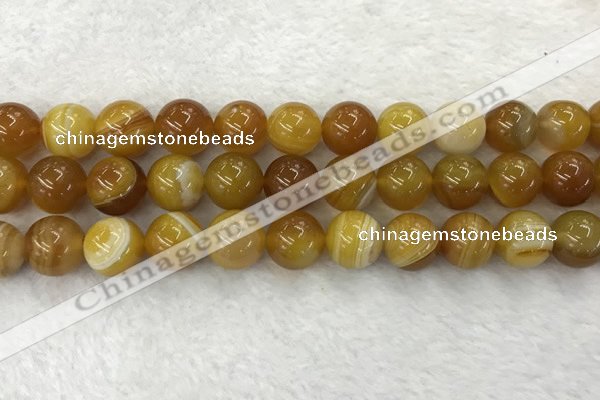 CAA1856 15.5 inches 16mm round banded agate gemstone beads