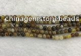 CAA1860 15.5 inches 4mm round banded agate gemstone beads