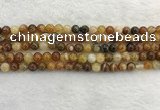 CAA1861 15.5 inches 6mm round banded agate gemstone beads