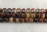 CAA1865 15.5 inches 14mm round banded agate gemstone beads