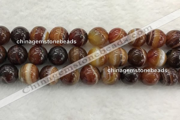 CAA1866 15.5 inches 16mm round banded agate gemstone beads