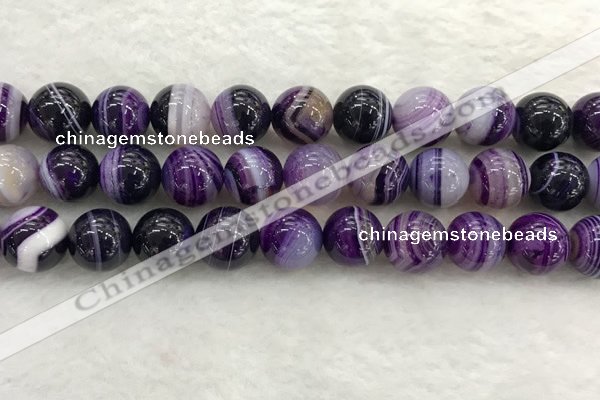 CAA1876 15.5 inches 16mm round banded agate gemstone beads