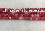 CAA1892 15.5 inches 8mm round banded agate gemstone beads