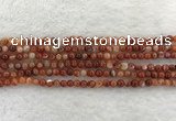 CAA1900 15.5 inches 4mm round banded agate gemstone beads