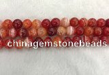 CAA1914 15.5 inches 12mm round banded agate gemstone beads