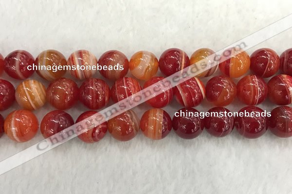 CAA1916 15.5 inches 16mm round banded agate gemstone beads