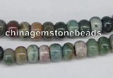 CAA192 15.5 inches 5*8mm rondelle indian agate beads wholesale