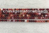 CAA1920 15.5 inches 4mm round banded agate gemstone beads