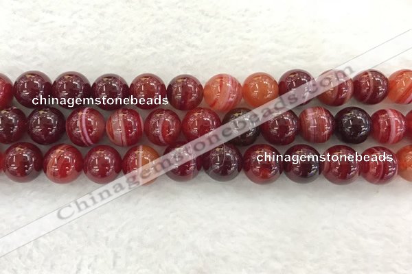 CAA1925 15.5 inches 14mm round banded agate gemstone beads