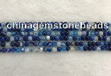 CAA1930 15.5 inches 4mm round banded agate gemstone beads