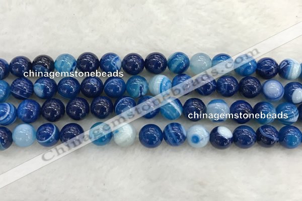CAA1932 15.5 inches 8mm round banded agate gemstone beads