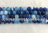 CAA1934 15.5 inches 12mm round banded agate gemstone beads