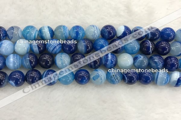 CAA1934 15.5 inches 12mm round banded agate gemstone beads