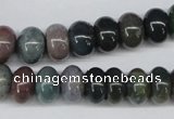 CAA194 15.5 inches 8*12mm rondelle indian agate beads wholesale