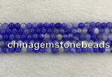 CAA1941 15.5 inches 6mm round banded agate gemstone beads